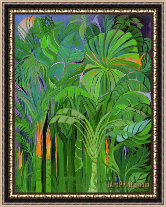 Laila Shawa Rain Forest Malaysia Framed Painting