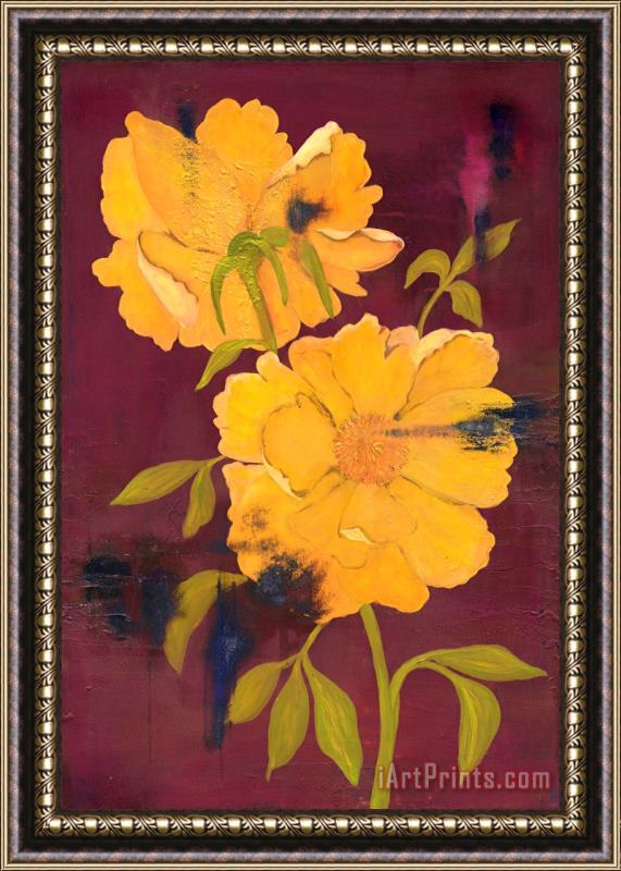 Laura Gunn Blooming Gold Framed Painting