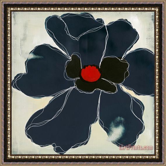 Laura Gunn Modern Flower II Framed Painting