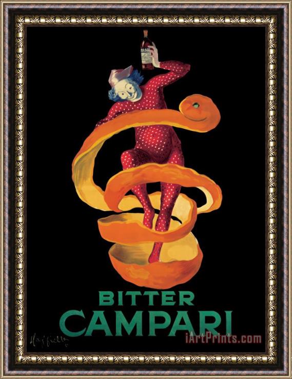 Leonetto Cappiello Bitter Campari C 1921 Framed Painting