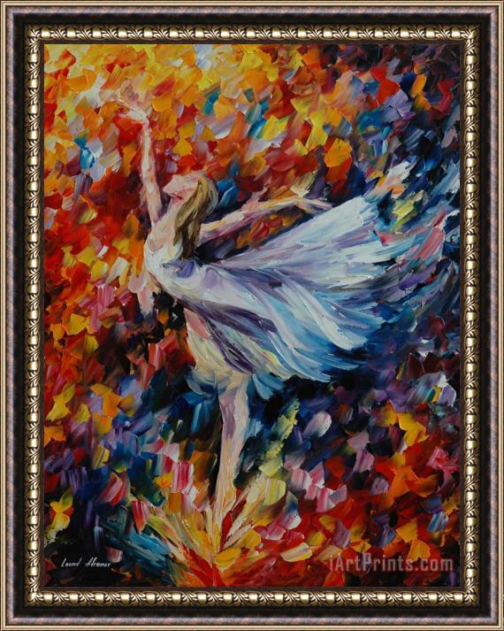 Leonid Afremov Beauty Of Dance Framed Painting