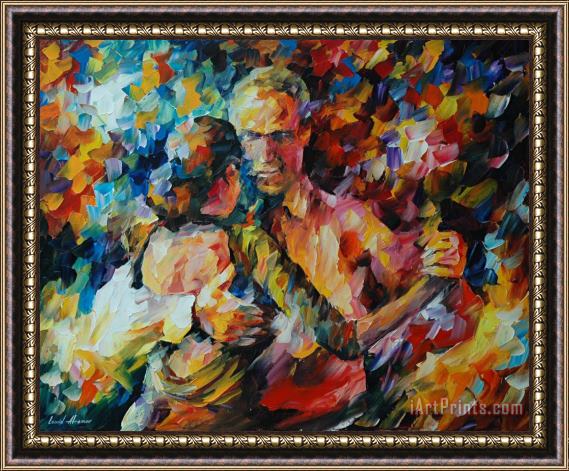 Leonid Afremov Tango Of Love Framed Painting