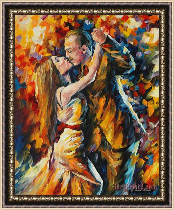 Leonid Afremov Tango Of Past Years Framed Painting