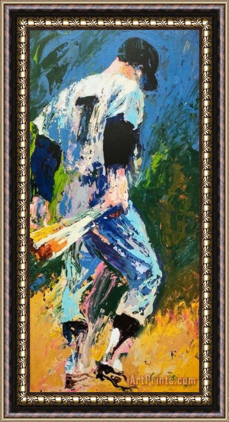 Leroy Neiman Mickey Mantle VII Framed Painting