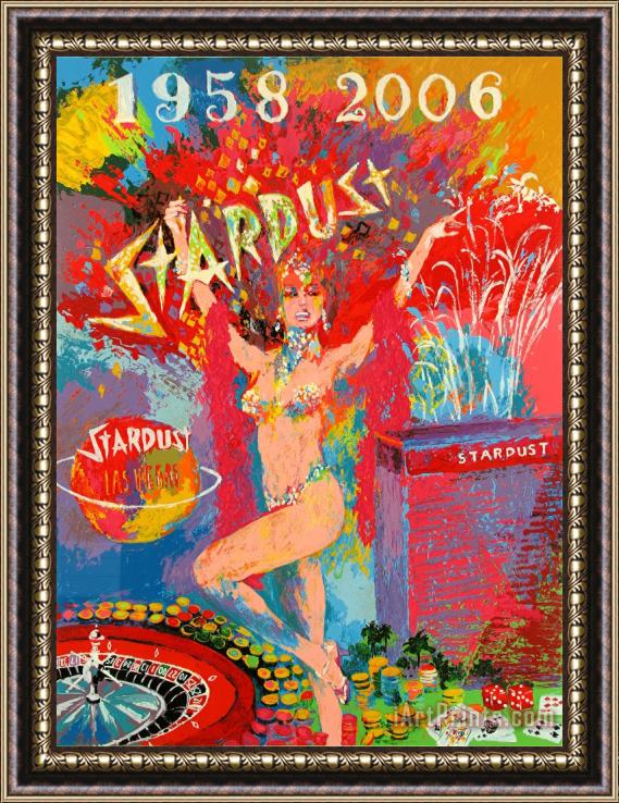 Leroy Neiman Stardust Reflections Framed Painting