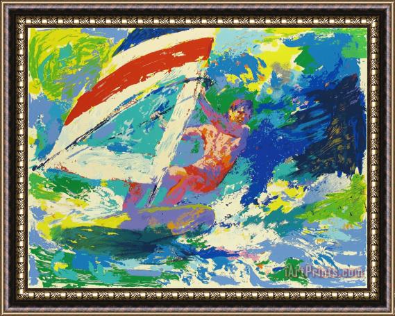 Leroy Neiman Wind Surfing Framed Painting