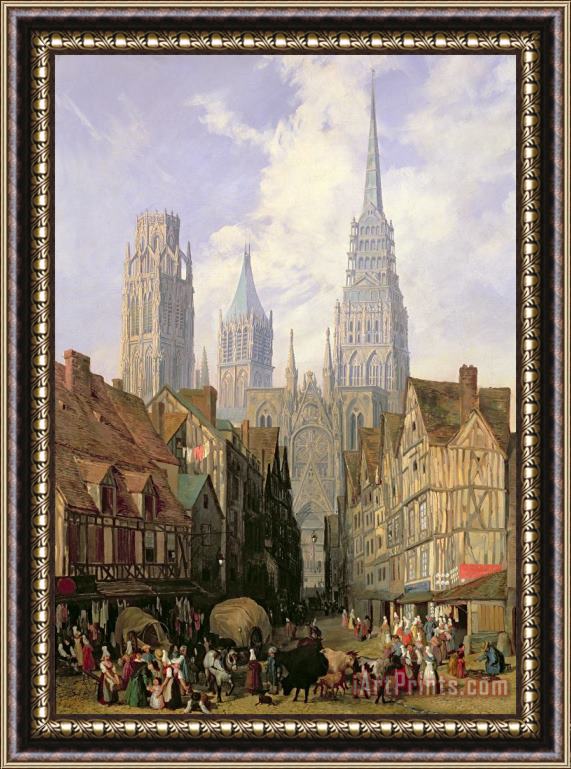 Lewis John Wood Rouen Cathedral Framed Print
