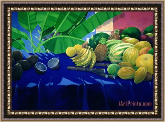 Lincoln Seligman Tropical Fruit Framed Painting
