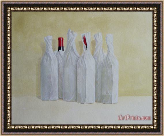 Lincoln Seligman Wrapped Bottles Number 2 Framed Painting