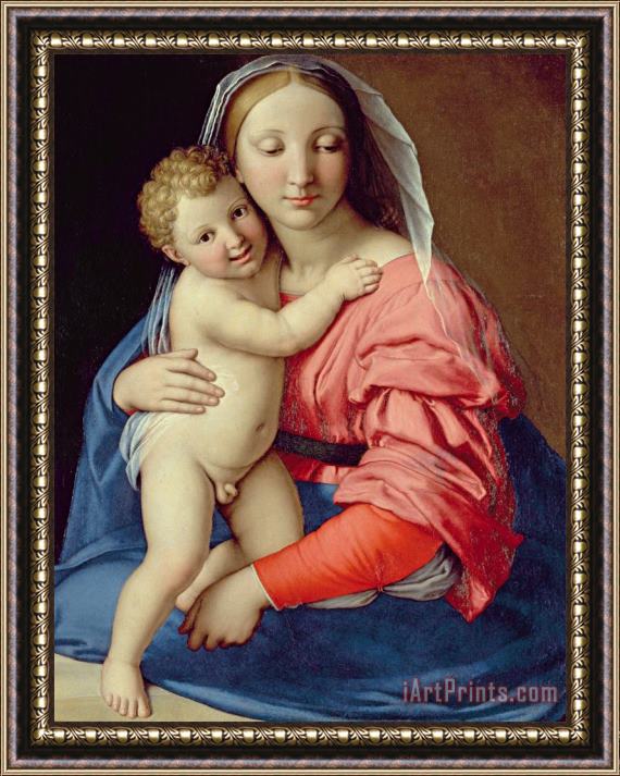 Lorenzo di Credi Madonna And Child Framed Painting