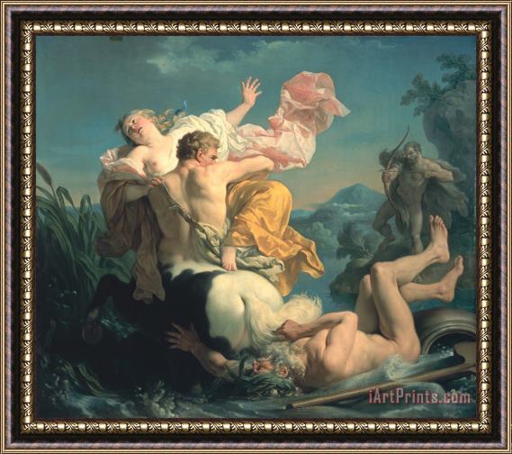 Louis Jean Francois Lagrenee The Abduction of Deianeira by the Centaur Nessus Framed Painting