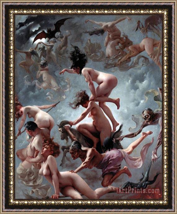 Luis Riccardo Falero Faust's Vision Framed Painting