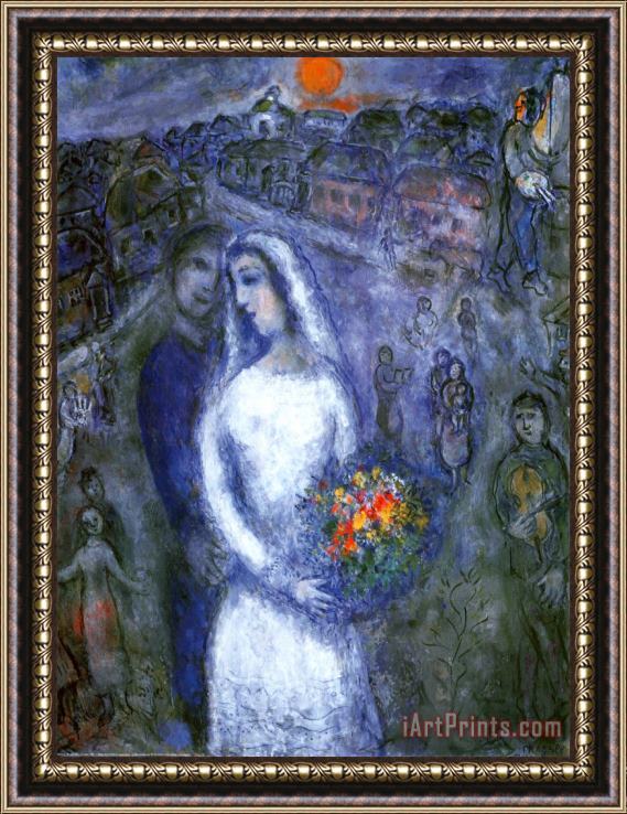 Marc Chagall Le Couple Framed Print