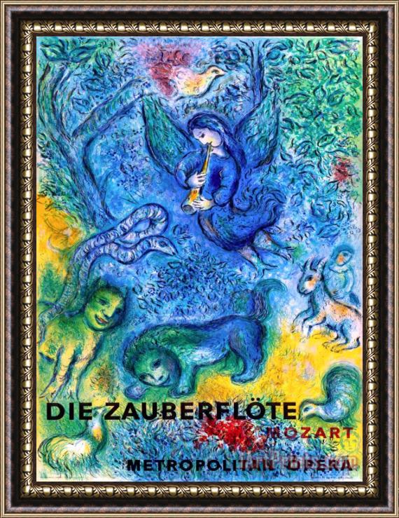 Marc Chagall The Magic Flute Framed Painting