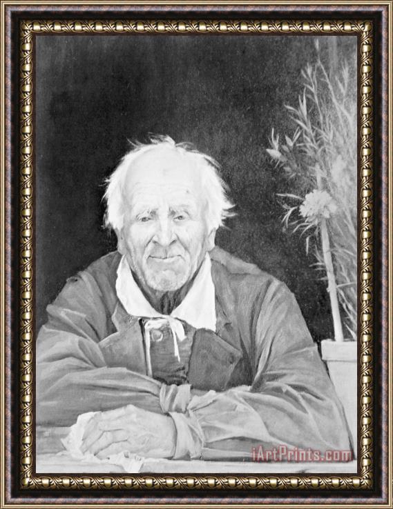 Maria Konstantinowna Bashkirtseff Portrait of an Elderly Man Framed Painting