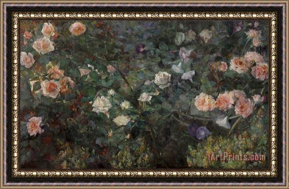 Maria Oakey Dewing Rose Garden Framed Painting