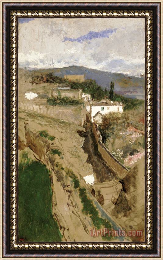 Mariano Jose Maria Bernardo Fortuny Y Carbo Granada Landscape Framed Print
