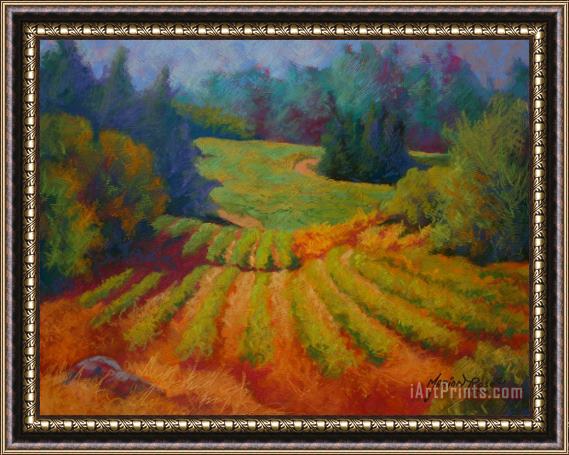 Marion Rose Columbia Valley Vineyard Framed Painting
