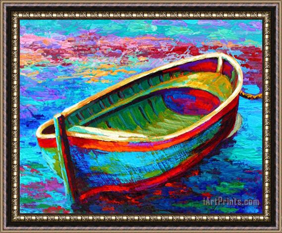 Marion Rose Riviera Boat I Framed Painting