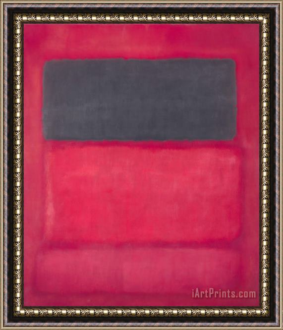 Mark Rothko Black Over Reds (black on Red) Framed Print