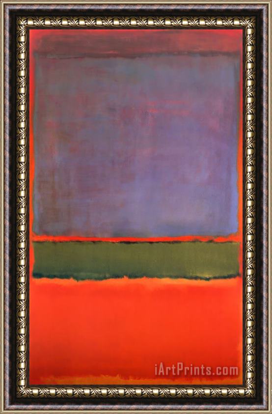 Mark Rothko No 6 Violet Green And Red 1951 Framed Painting