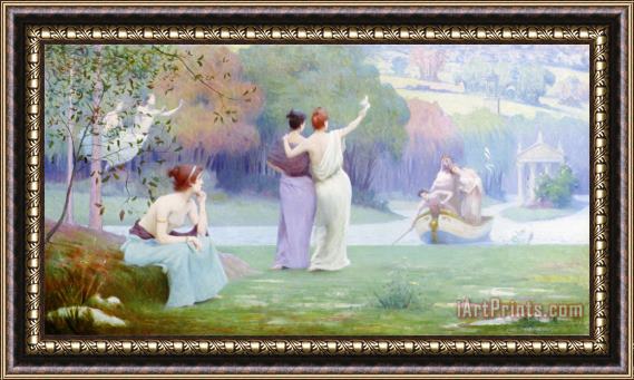 Maurice Chabas The Return to Cythera Framed Painting