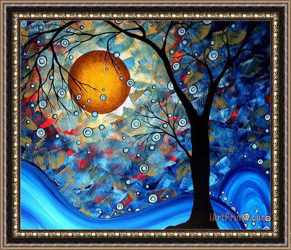 Megan Aroon Duncanson Blue Essence Framed Painting