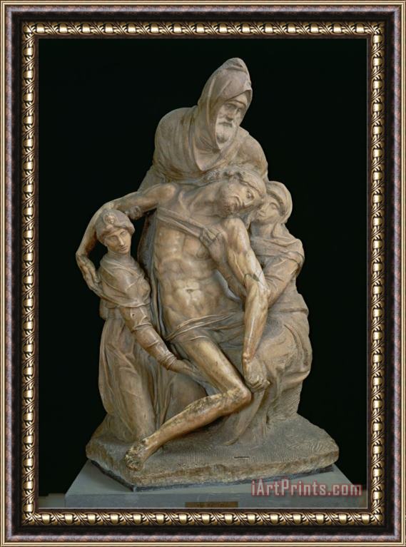 Michelangelo Buonarroti Pieta 1553 Framed Painting