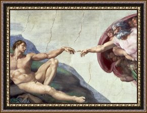 The Aspen Chapel Framed Prints - Sistine Chapel Ceiling by Michelangelo Buonarroti