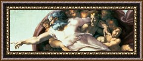 The Aspen Chapel Framed Prints - Sistine Chapel Ceiling Creation Of Adam by Michelangelo Buonarroti