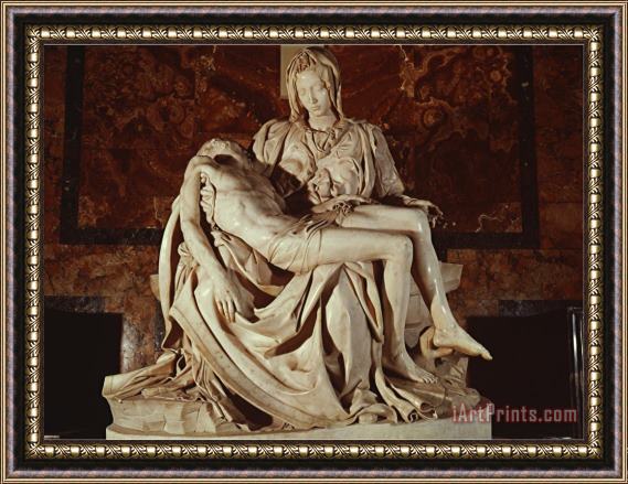 Michelangelo Buonarroti The Pieta Framed Painting
