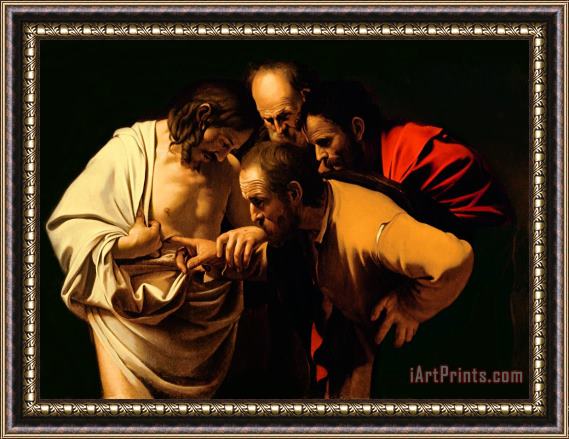 Michelangelo Merisi da Caravaggio The Incredulity of Saint Thomas Framed Print
