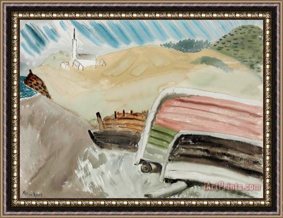 Milton Avery Beached Boats Framed Painting