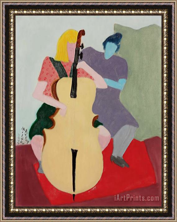 Milton Avery Cello Player Framed Print