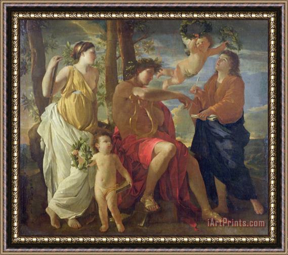 Nicolas Poussin The Poets Inspiration Framed Painting