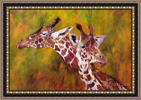 Odile Kidd Giraffe Framed Painting