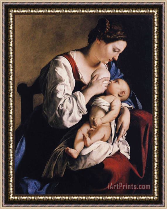 Orazio Gentleschi Madonna And Child Framed Print