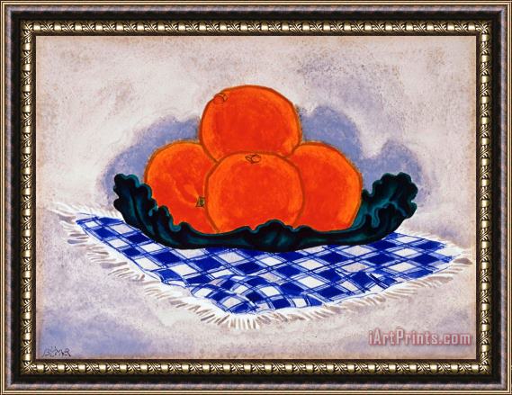 Oscar Bluemner Oranges Framed Print