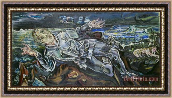 Oskar Kokoschka Knight Errant Framed Painting