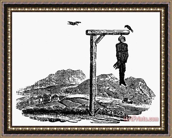 Others Bewick: Hanged Man Framed Print
