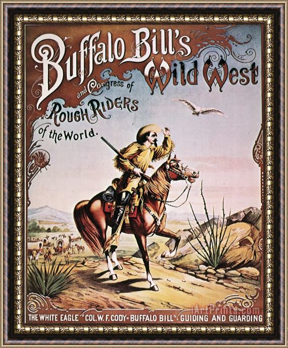Others Buffalo Bill: Poster, 1893 Framed Painting