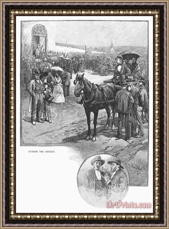 Others Canada: Church, 1883 Framed Painting