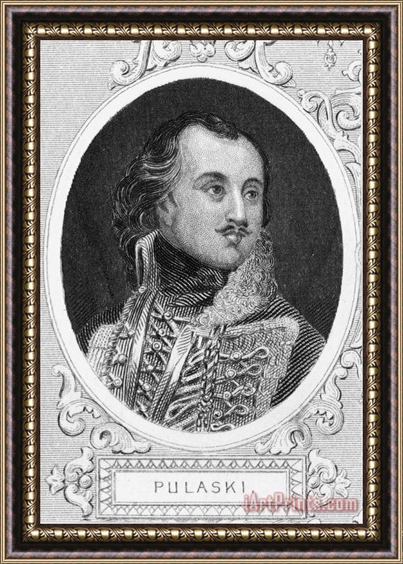 Others Casimir Pulaski (1747-1779) Framed Painting