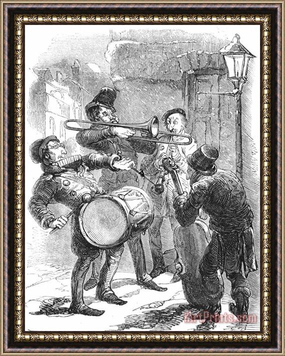 Others Christmas Carolers, 1847 Framed Print