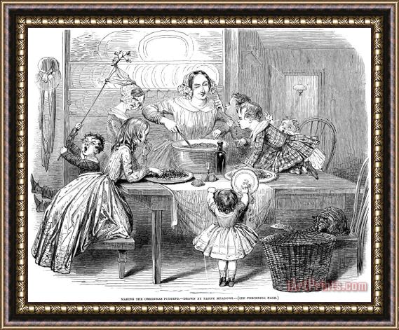 Others Christmas Pudding, 1848 Framed Print