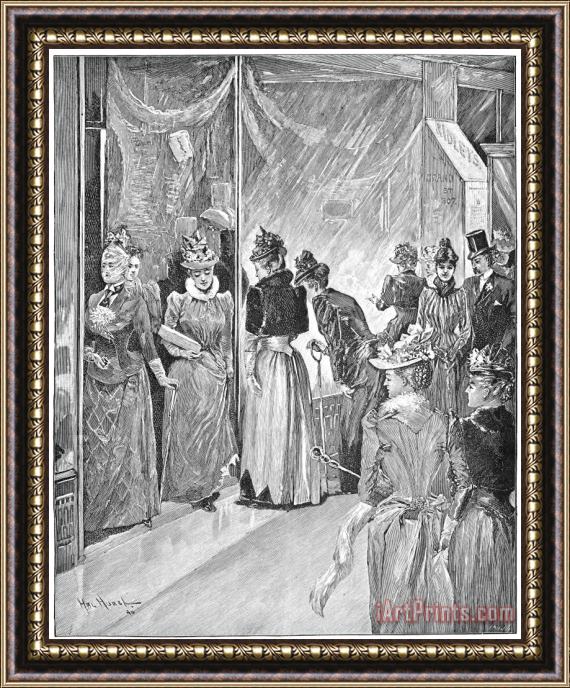 Others Christmas Shopping, 1890 Framed Print