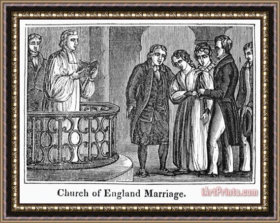 Others CHURCH OF ENGLAND, c1830s Framed Painting