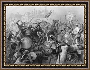 Conquest of Mexico, 1521 Framed Prints - Conquest Of Mexico, 1521 by Others