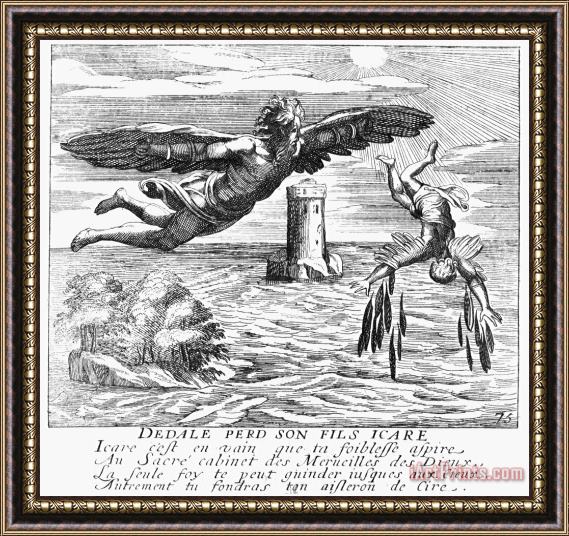 Others Daedalus And Icarus Framed Print