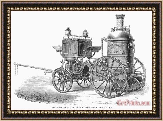 Others Fire Engine, 1862 Framed Painting